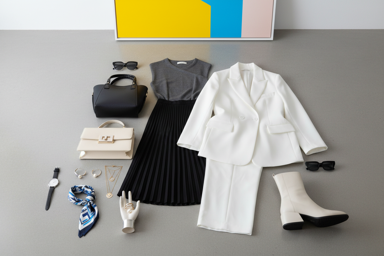 algo moderno de ropa y accesorios